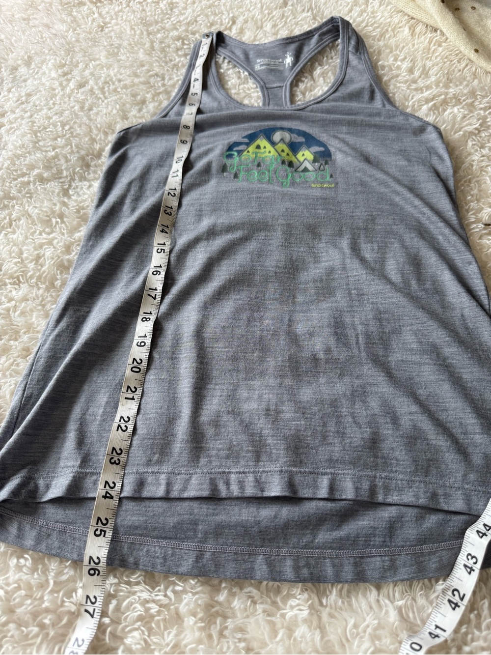 Smartwool Women's Merino Sport 150 "Go Far, Feel Good" Graphic Tank Top Size XS - Picture 6 of 8
